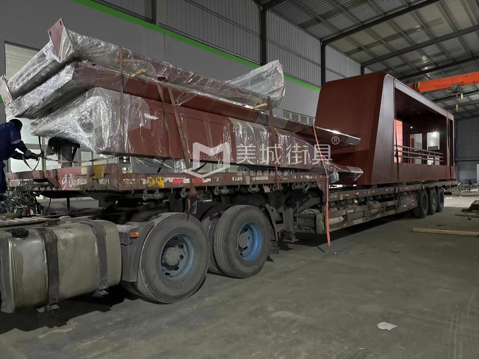 2022.10.6美城街具供應(yīng)忻州第二車、第三車候車亭發(fā)貨記錄